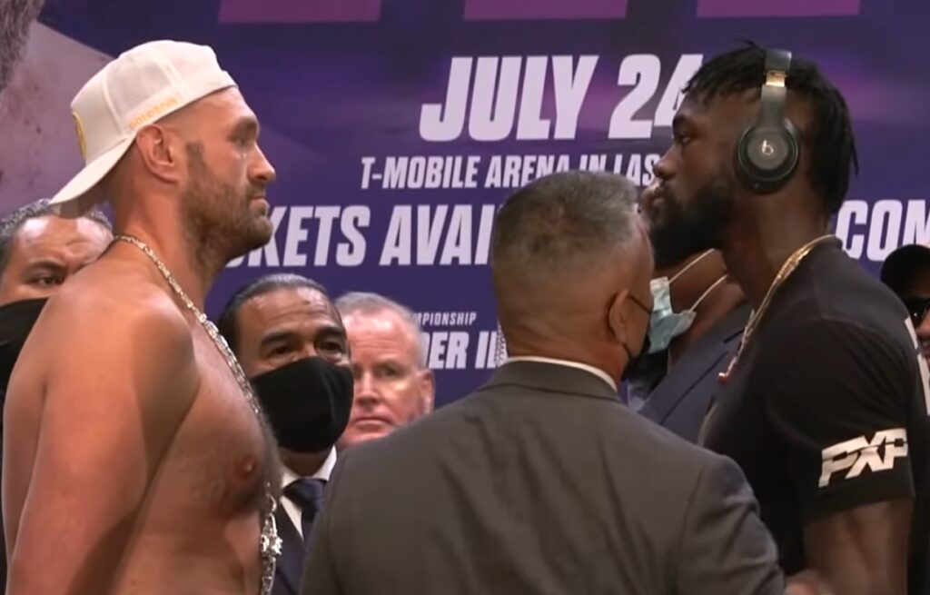 Fury Wilder 3 face to face