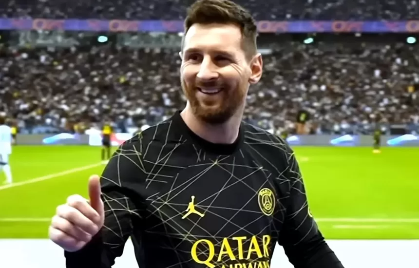 Leo Messi piierwszy gol PSG